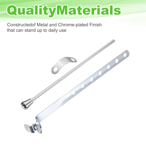 uxcell Lavatory Sink Repair Kit, Sink Drain Extension Rod Linkage and Spring Clip Kit, Sinks Stopper Pull Rod Assembly for Bathroom Drain Stopper Replacement