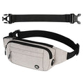 WATERFLY Fanny Pack Waist Bag: Small Hip Pouch Bum Bag Fannie Pack Phanny Fannypack Waistpack Bumbag Beltbag Sport Slim Fashionable for Jogging Hiking Hiker Woman Man - color: Beige