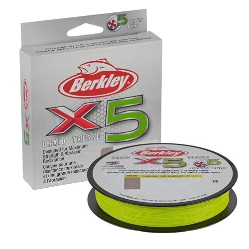 Berkley x5 Braid Fishing Line - color: Flame Green - NEW, size: 164yd, style: 20lb