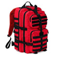 REEBOW GEAR Military Tactical Backpack for Men Large Army 3 Day Assault Pack Molle Hiking Daypack Bag (Red-black) - color: Red-black