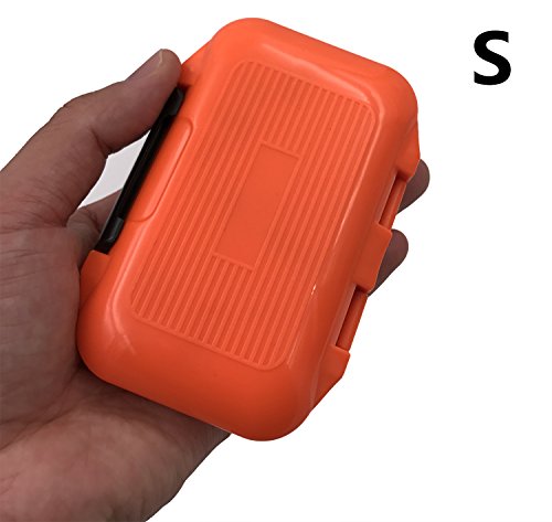 Waterproof Fishing Lure Box Spoon Hooks Baits Storage Tackle Box Containers for Casting Fishing Fly Fishing,Large/Medium/Small Lure Case Available (Orange-Medium) - color: Orange-Medium