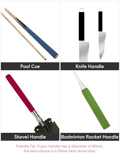 Accering Frosted Pattern Fishing Pole Grip Durable (φ40mm, Blue) - color: Blue, size: φ40mm, L3.28ft