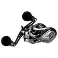 HIAW Pro Baitcasting Fishing Reel 11+1BB 7.2:1/5.4:1 High-Speed Gear Ratio,21LB Drag Power,Ultra Smooth, Compact Design,Durable and Long-Lasting - color: 7.2 Deep Spool Left Hand
