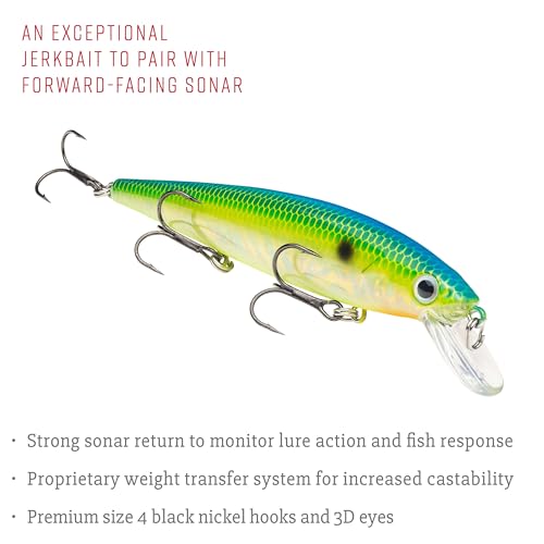 Strike King KVD Jerkbait 3 Hook - color: Pro Citrus Shad, size: 4.75 inch (Pack of 1)