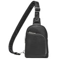 INICAT RFID Blocking Sling Bag, Anti Theft Crossbody Bag for Women Compact Travel Purses Leather - color: Black