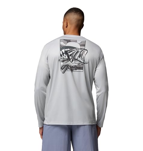 Columbia Men's Terminal Tackle PFG Fish Shine II Long Sleeve - color: Cool Grey, size: X-Small