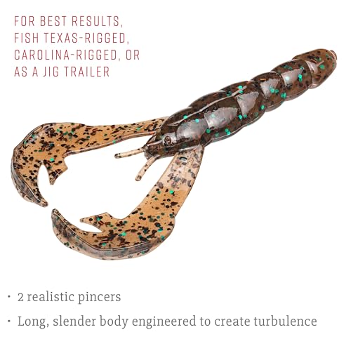 Strike King Rage Tail Craw - color: Dirt, size: 0.145 inch