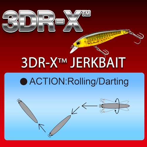 YO-Zuri 3DR-X Jerkbait Floating Bath Lure 80mm - color: Matte Ghost Sexy Shad