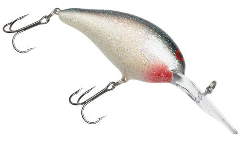 Norman Deep Little N Crankbait Bass - color: White/Green Fleck