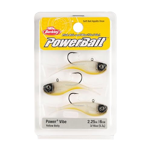 Berkley PowerBait Power Vibe - color: Yellow Belly, size: 2 1/4 in - 3/16 oz