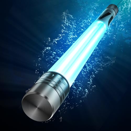 100W Aquarium UV Light for 1000-10000 Gallon, UV Pond Water Clarifier for Koi Pond, Swimming Pool, Spa, Large Fish Tank, Cold Plunge UV Light for Pond Algae Control - size: 100W/For 10000 Gallon