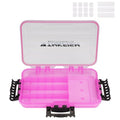THKFISH Fishing Tackle Box 3600 Tackle Tray Floating Fishing Lure Box Storage Organizer Small Plastic Box with Adjustable Dividers,Sun-proof 1/2PCS - color: 1PCS-3600-PINK