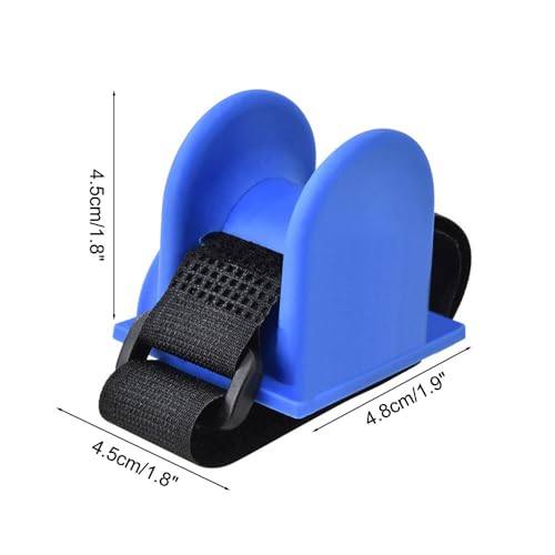 MiOYOOW 4PCS Fishing Rod Holders for Railings, Portable Fishing Pole Holders for Bridge Railings Ship Railings Seaside Guardrails - color: Flat blue