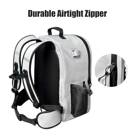 Buffalo Gear Waterproof Fishing Backpack With Rod Holder, 26L Fly Tackle Storage for Fishing