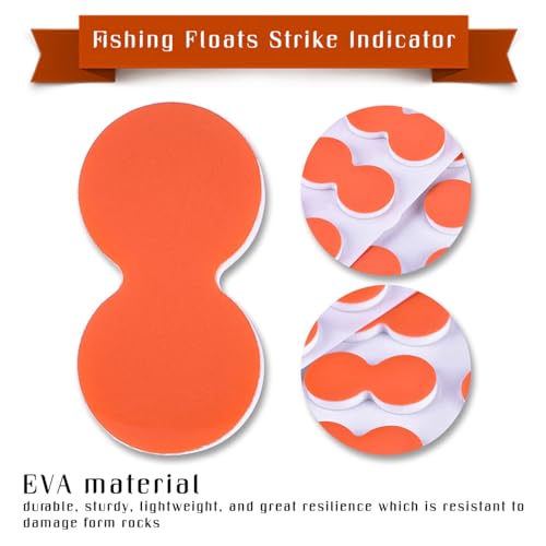 Strike Indicators Fly Fishing, 24 PCS EVA Fly Fishing Floats, Pinch-on-Floats Trout Floats Fly Fishing Accessories