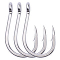 PROBEROS Fishing Hooks Extra Strong Stainless High Carbon Steel Jigging Jigs Big Large Bait Fish Hook Saltwater Circle Hooks Size 1/0-13/0 20pcs/Pack - size: 9/0#-20pcs/set