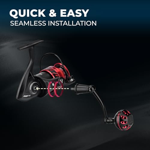 GOMEXUS Power Handle for Penn Fierce III IV/Battle III HS Spinning Reel Replacement Crank 【Please Note The First Picture & Please do not Adapt to Other reels to Avoid Damage to The Reel】