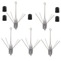 5 Pcs Sputnik Sinker Fishing Weights Lead Surfing Casting Spider Sinkers Long Tail Fishing Equipment for Catfish Saltwater Beach Sand Ocean - size: 2oz - 5pcs
