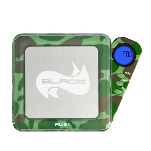 American Weigh Scales 200g x 0.01g Digital Pocket Scale 0.01g Accuracy-Blade Series | Precision Mini Scale, Small Digital Gram Scale for Kitchen, Gold, Gems & Coin Scale, Smart Digital & Compact Scale - color: Camo, size: 200g x 0.01g
