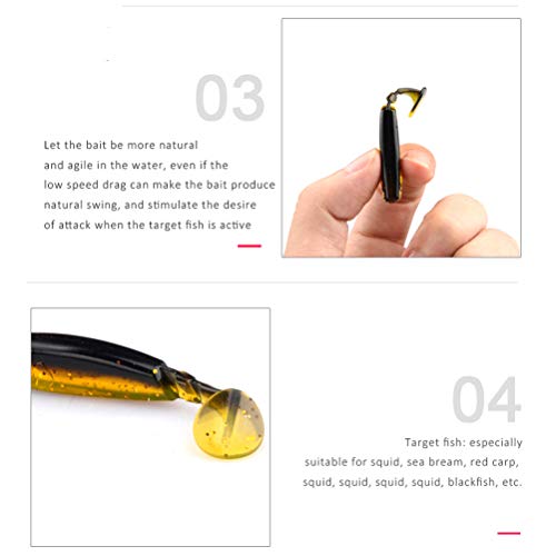 2.16in PVC Artificial Crappie Bass Bait with Paddle Tail 0.08oz.Shad Swimbaits 10-Pack Soft Baits Sea Ocean River Lake Streams Catfish Trout Pike Snapper Walleye - color: 100pcs Multicolor