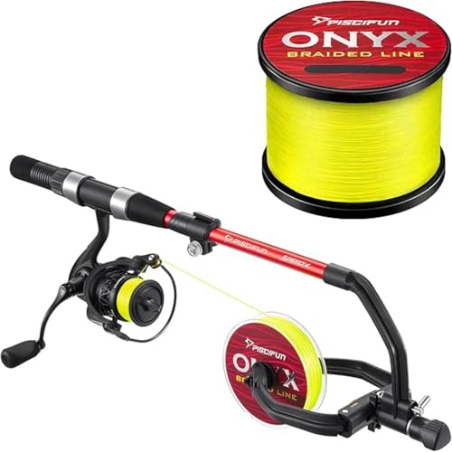 Piscifun Speed X Fishing Line Spool with Unwinding Function and Onyx Braided Fishing Line Advanced Superline Braid Lines