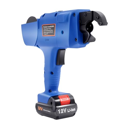 Automatic Rebar Tie Gun, Rebar Tying Machine Rechargeable Handheld Steel Bar Rod Tying Binding Tool w/Charger Plier, Automatic Knot Release & Tier Steel for 0.31"-1.34" Tying Range (Blue) - color: Blue