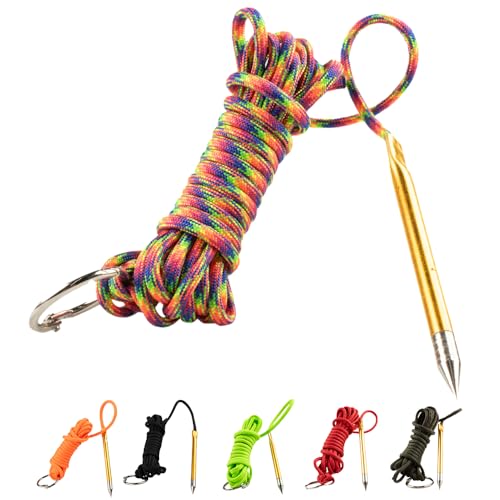 Fish Stringers – 10- & 20-Foot Lengths – 30+ Colors to Choose from! - color: Kaleidoscope, size: 10 feet