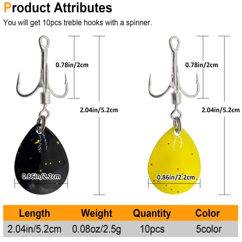 Weighted Hooks & Lures - Trout & Bass Fishing Jigs for Fresh & Saltwater