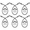 6PCS Rod Strap Holder for Boat, Elastic Deck Mount Connector, High Strength Fishing Rod Straps for Bass Boat Kayak Fishing Truck Equipment(20 Inch)