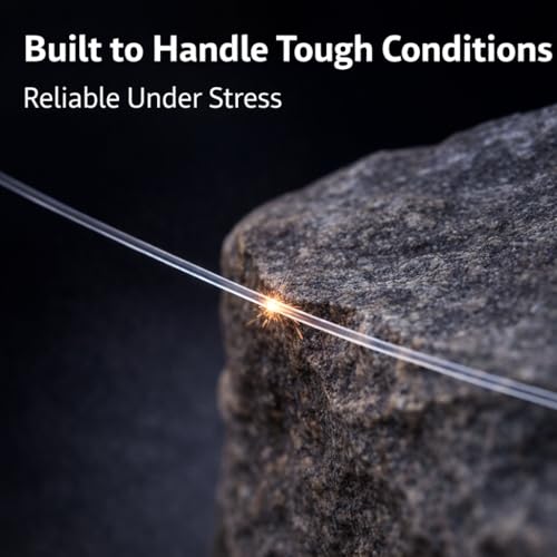 Monofilament Fishing Line, 10 lb Test, Clear, Strong and Durable, Smooth Casting, Low Visibility, for Freshwater and Saltwater