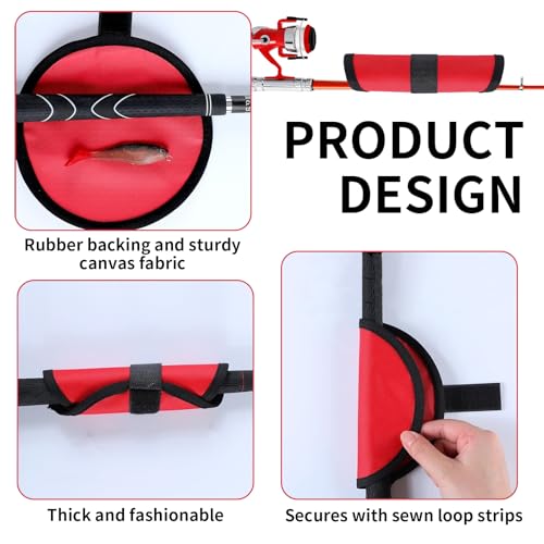 8 Pack Fishing Lure Cover,6 Inch Bait Gloves,Lure Wrap,Fishing Bait Covers,Fishing Lure Covers for Rod,Fishing Hook Covers,Fishing Lure Wraps,Lure Guard to Keep Fishermen Fishing Safe for Fishing Rod