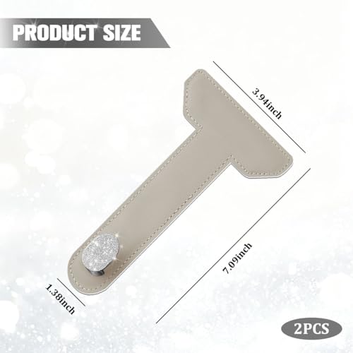 Zpana 2PCS Bling Car Co-Pilot Glovebox Hook, Crystal Rhinestone Vehicle Passenger Seat Hanger for Purse Handbag Umbrella, Automotive Glove Box Storage Organizer, Universal for Truck SUV Van (Beige) - color: Beige