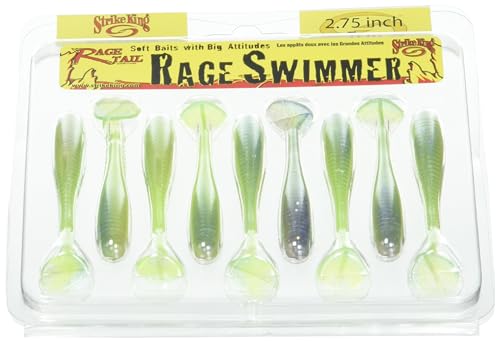 Strike King Rage Swimmer Soft Bait - color: 591 - Sexy Shad 2.0, size: 3.25"