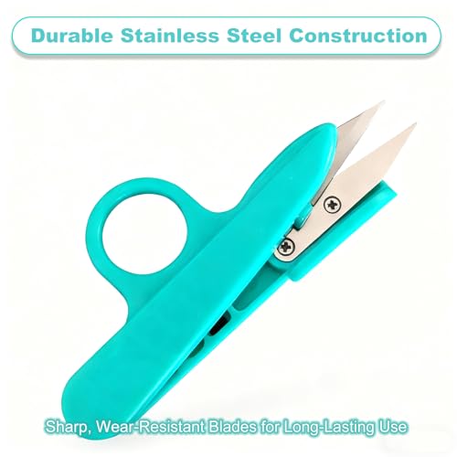 Thread Snips Scissors for Sewing Small Plastic Sewing Nippers Embroidery Snippers Craft Snip Cutters and Thread Clippers for Cutting Thick Fabric and Fishing Line(Blue)