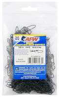 AFW Brass Coastlock Snap Swivels – Durable Fishing Gear with High-Strength Wire Snaps, Black Oxide Finish, Prevents Line Twisting & Kinking, Supports Up to 350 lb Test. - size: 144 pc, #5, 90 lb test