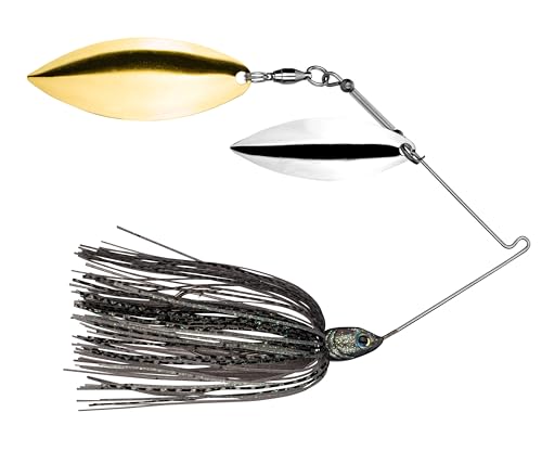 Strike King Tour Grade Spinnerbait Fishing Lure, Weight Forward Design, 3D Eyes, Hand-Tied Skirt - color: 288 - Mouse, size: 3/8 oz