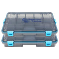 Reaction Tackle Standard Tackle Trays, Plastic Tackle Box Organizers with Four Secure Latches, Removable Dividers and Semi Transparent Lid for Fishing Storage - 3600 (4-Pack) - size: 3600 (4-Pack)