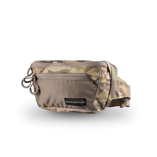 Eberlestock Bando Bag - Tactical Men's Fanny Pack w/Adjustable Waist Belt, Zippered Pockets, Compact Lightweight Belt Bag - color: Multicam, size: Standard