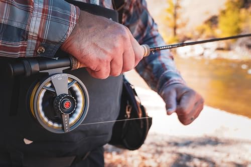 LAMSON | Liquid S-Series & HD Fly Fishing Reels | All-Water | Large Arbor, Powerful Sealed Drag, Pressure Cast Aluminum - color: SMOKE, size: -9+