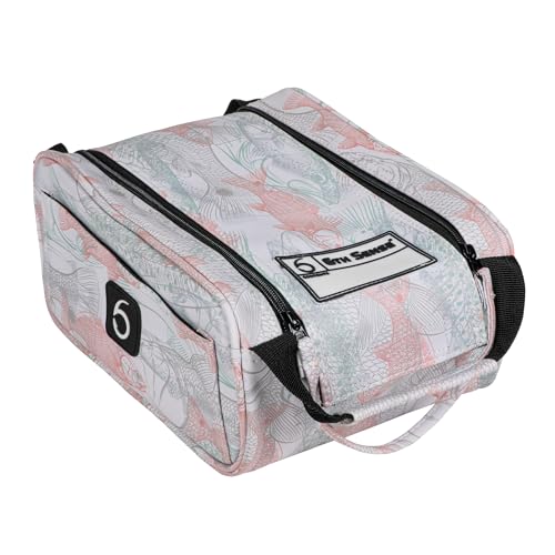 6th Sense – Bait Bag – Soft Plastic Storage Bag – Holds 15 to 20 Packs – Tackle Organizer – Clear Label Window - color: Inshore - Coral