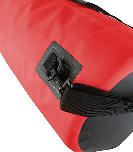 Enthusiast Gear Floating Cooler Bag Roll Top Insulated Dry Backpack – Leak Proof, Collapsible, Waterproof Cooler with Padded Shoulder Strap - Perfect for Kayaking Fishing Beach Hiking -15L - color: Red