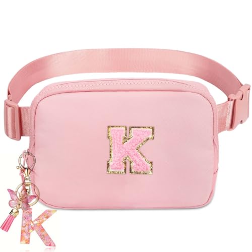 Initia Belt Bag - Waist Pack for Teens & Kids, Ages 8-12 - Trendy Small Fanny Pack for Women & Girls - color: Pink, style: K