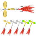 TRUSCEND Vibespinner Easy Catch Fishing Lures with BKK Hooks, Tail Spinner Baits with 4 Actions, Vibrating Swimming Flashing & Jigging for More Bites, Spoon Lures for Bass Trout Crappie Walleye Pike - color: B-5/32oz-1.7"