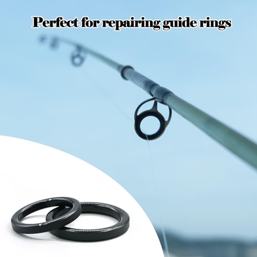 Fishing Rod Eyelet Repair Kit 28Pcs/50Pcs Fishing Ceramic Rings Replacement Set,14 Sizes Fishing Pole Rod Tip Eyes Repair Accessories - size: 3#~50#_28pcs