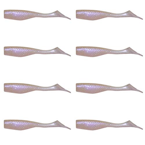 Fishing Lures for Speckled Trout, Redfish, Bass - Louisiana Paddle Tail Swimbaits for Freshwater and Saltwater - color: Ultra Violet