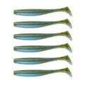 6th Sense – Divine Swimbait Soft Paddle Tail Swimbait Bass Fishing Lure, Made in USA - color: Bluegrass Magic, size: 3.8in (6/pk)