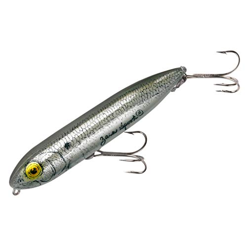 Heddon Zara Spook Topwater Fishing Lure - Legendary Walk-The-Dog Lure - color: G-Finish Shad, style: Zara Spook (3/4 Oz)