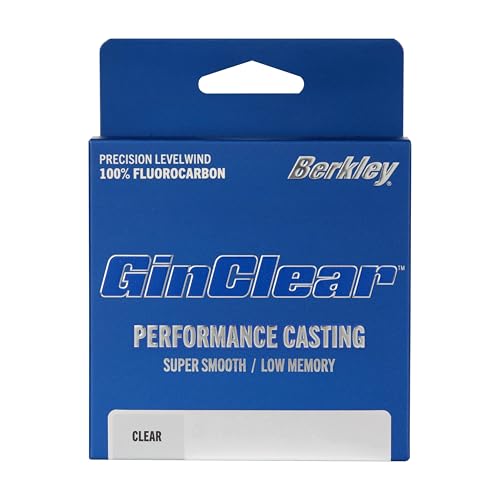 Berkley GINCLEAR 200 yd|182 m, 10 lb|4.5 kg Fluorocarbon Fishing Line, Level Wound, Suitable for All Water Types