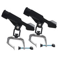Fishing Rod Holder for Boat Adjustable 360° Rotation Hands-Free Fishing Pole Rod Racks No-Drill Rail Mount Rod Holders for Multi-Rod Setup Kayak, Pontoon, Boat Fishing - color: RH20 MAX OPENING 1.97 inch 2pcs