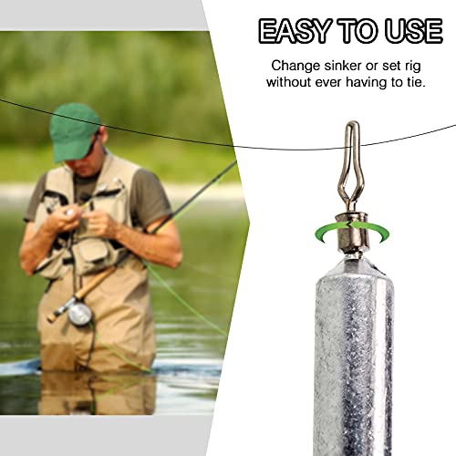 Atibin Drop Shot Fishing Weight Sinker Freshwater Casting Fishing Weights Lead Saltwater Shot Drop Rig Weights Cylinder Skinny - size: Size3 (1/4oz.) 25 pcs